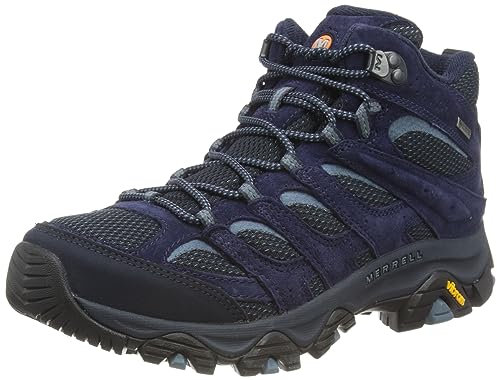 Merrell Homme Moab 3 Mid GTX Botte de randonnée, Bleu Marine, 41.5 EU