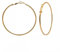 Kreolen Vergoldet Damen, Damen Edelstahl Creolen 60mm Kreis Gold