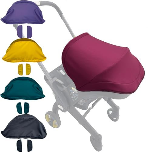 Brogtorl Kinderwagen Überdachung, Sonnenschirm Kompatibel mit Doona Autositz Kinderwagen (Weinrot)