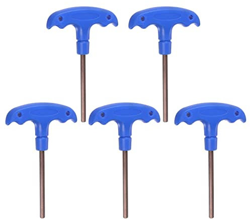 QUARKZMAN 5pcs H5 T-Manico Esagonale Chiave Inglese 5mm S2 Acciaio T-Key Esagono pinze Riparazione Strumento