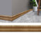 Zoegneer Wandverkleidung, Sockelleiste, Dekoration, Aufkleber, wasserdicht, Spiegelbordüre, Wanddekoration für Zuhause (dunkelbraun)