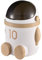 BURLOE Astronauten Mülleimer,Plastik Papierkorb Mülleimer Für Das Büro Zum Mitnehmen Behälter Mit Deckel Auto Arbeitsplatten Mini Kinder Schlichter Kinder,Beige