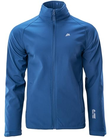 martes Men's Softshelljacke Metin, 94% Polyester und 6% Elasthan, Funktionsjacke, Wasserdicht, Atmungsaktiv Jacket, Blau, XXL