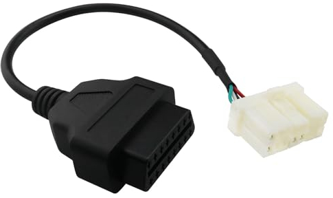 YINETTECH 12-poliges Auto OBD2-Diagnosekabel OBD2-Diagnoseinstrument-Verbindungskabel OBD2-Stecker Kabelbaum OBD2-Adapterkabel Kompatibel mit Tesla Model X Model S