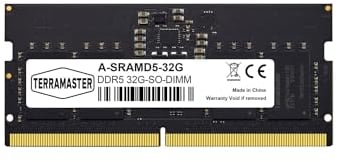 TERRAMASTER 32GB DDR5 RAM SO-DIMM 4800Mhz for F8 SSD, SSD Plus, F2-424, F4-424, F2/F6 MAX, T9-500, T12-500, U8-500 Plus