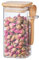 ORNAMI Airtight Glass Pantry Storage Canister Jar with Bamboo Lid & Spoon | BPA-Free, Clear Kitchen Organisation Jar (1, 0.3L, Square)