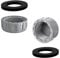 Ctyjia 2 Pièces PVC Capuchon de Fermeture, 20mm Tuyau Capuchon, Bouchon Fileté, Bouchon en PVC pour Tuyau D'eau, avec Rondelle
