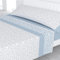 Liniva Home Juego de Sábanas Estampadas de Verano Algodón/Poliéster (Cama 90cm (1 Almohada), Capri-Celeste)