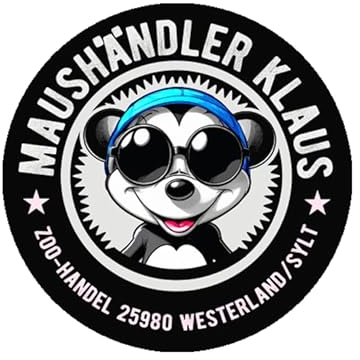Maushändler Klaus Zoo Handel Sylt Aufkleber 10 cm