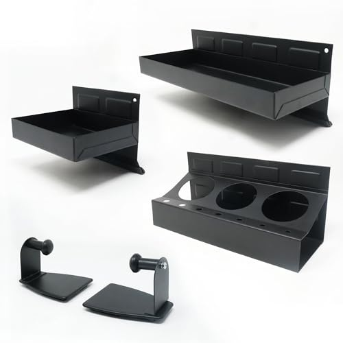 FIRST4MAGNETS 4-teiliges magnetisches Werkzeugkasten-Halter-Set | robuste magnetische Organizer zur Aufbewahrung von Werkzeugen, Schraubenschlüsseln und Teilen in Garage, Werkstatt oder Schuppen