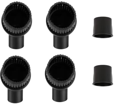 Abiyou 4PCS Spazzola per Aspirapolvere, 35MM Spazzola Aspirapolvere per Mobili Invia 2PCS 32MM Adattatore, Spazzole per Aspirapolvere, Bocchetta Aspirapolvere, per Maggior parte Degli Aspirapolvere