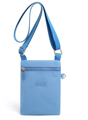 GUSXPPD Handytasche zum Umhängen Damen, Nylon Kleine Umhängetasch, Frauen Crossbody-Telefon-Tasche, Mini Crossbody Schultertasche Handytasche mit Langen Verstellbaren Riemen