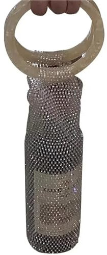 GOXQIT Bolsa De Vino Borsa for Vino con Diamanti, Borse for Bottiglie di Vino for Matrimoni, bomboniere, Natale, Borse for Vino for Le Feste(Style02)