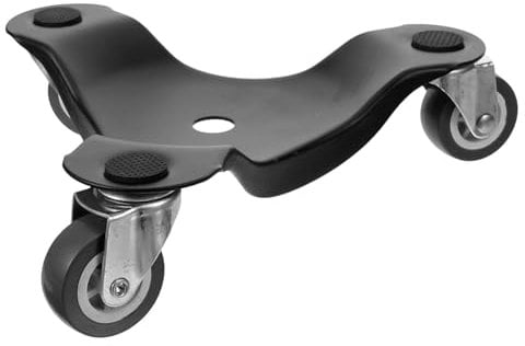 HEALSOPTHY Furniture -dolly Metal Dolly for Furniture Moving Large Black Rubber Swivel Wheels 3-wheel Mover Tool for Appliance Transport and Home Moving Random Color