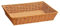 Vassoio Cesto rettangolare intrecciato in finta rattan effetto vimini vintage per bomboniere sacchetti oggetti decorativi (60 * 40 * 10cm)