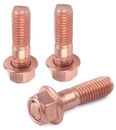 Radschrauben,Radmuttern,Radbolzen Turbo-Stehbolzenschrauben-Flanschmuttern-Kit aus legiertem Stahl M10 x 1,5, passend Passend für T3 T4 T5 T6 Turbolader-Zubehör