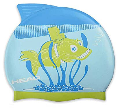 Head Meteor Mütze Cap Tauchen für Kinder, Unisex, Azul/Lima, Einheitsgröße