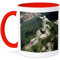3dRose Corcovado Christ Statue, Rio de Janeiro, Brazil-SA04 BBA0018-Bill Bachmann Zweifarbige Tasse, Keramik, rot/weiß, 11 oz