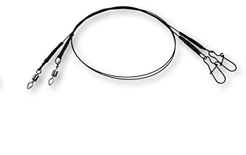 DAM Fz Effzett Coated Core7 Spin Leader 30cm 7kg 56413 Stahlvorfach Vorfach zum Blinkern Gummifischangeln