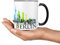 Sunnywall Berlin Stadt Städte-tasse Skyline Tasse mug cup Kaffeetasse gratis Geschenkkarte (Berlin Tasse)
