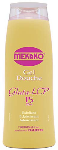 Mekako, Gel Douche Gluta Lcp Exfoliant Eclaircissant Adoucissant, Citronnelle, 500 ml