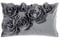 PAD - Kissenhülle - Kissen - Kissenbezug - FLORAL - Grau - Polyester - 30 x 50 cm