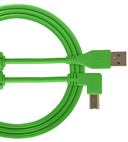 UDG U95004GR Cavo USB 2.0 (A-B) - Audio ad alta velocità ottimizzato USB 2.0 A maschio a B maschio, verde - 1 m - compatibile con tutti i dispositivi USB A-B