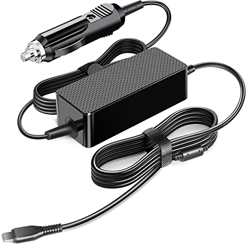 DC Adapter 12V/24V Car Charger 100W USB C Chager Cable for Microsoft Surface Surface Pro 11 10 9 8 Macbook Pro/Air M1 M2 M3 M4 Lenovo Legion Dell XPS Inspiron Gaming Laptop TYPE-C Auto Power Supply