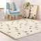 Loartee Kinderteppich Kinderzimmer,Baby Teppich,Korallenrote Samtmatte,als Krabbeldecke fürs Kind, Tier, 120x200cm
