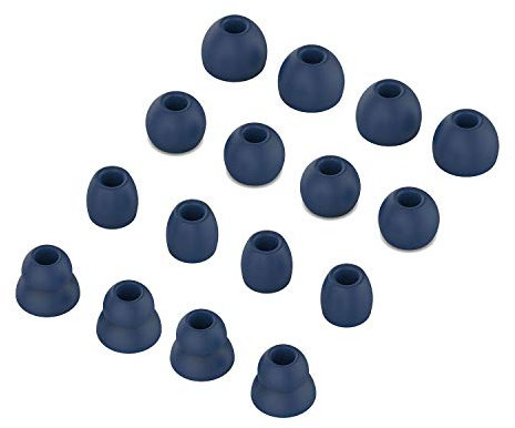 Tencloud Almohadillas compatibles con auriculares Powerbeats Pro, almohadillas de silicona suave de repuesto, 8 pares, 4 tamaños para auriculares Powerbeats Pro/Powerbeats 3 (azul)