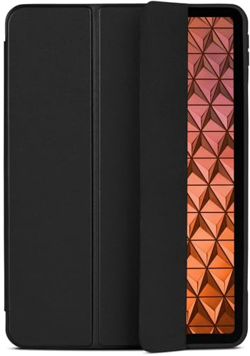 ONEFLOW Hülle für iPad Pro 11 (2018-2022) Schutzhülle ultradünn mit Ständer, Cover mit Auto Schlaf/Wach Funktion, Flip Case mit Magnet Standfunktion, Folio PU Leder Case, Schwarz