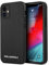 Karl – PU-Leder – Kameo geprägtes Metall-Logo – Schwarz für iPhone 12