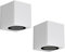 ledscom.de 2 Stück Wandleuchte ALSE für außen, IP54, Downlight, weiß matt, eckig, 1x GU10 max. 35W