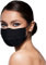 leichte Stoffmasken schwarz Mundschutz Maske schwarzer Stoff Mund Nasen Schutzmaske schwarze Mund und Nasenschutz Maske waschbar m. NASENBÜGEL SCHWARZ