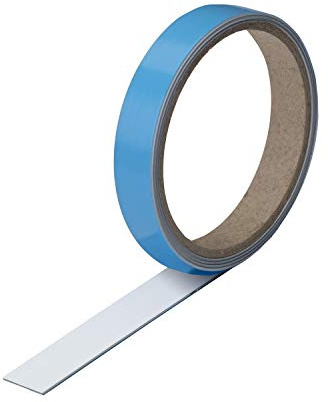Magstick Stahlblech Magnet-Wandleiste 100 x 1,9 cm selbstklebend - mag243 | Selbstklebende Stahlblech Magnet-Wandleiste als Haftgrund für Magnete, 19 mm Breit 1 Meter Lang, für Magnete, 1 mm, Stärke ca