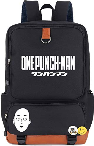 Roffatide Anime One Punch Man Leuchtender Rucksack Saitama Bedruckte Büchertasche Laptop Schultasche