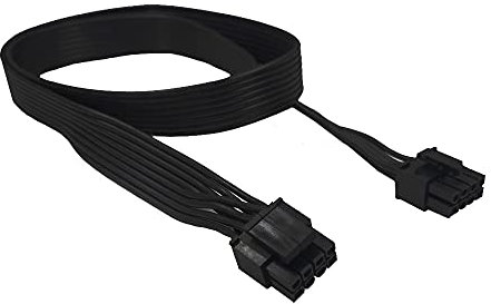 ZkeeShop CPU 8 Pin Male to CPU 8 Pin (4+4) Male Motherboard Power Adapter Cable Compatible for Corsair Modular EPS Power Supply(63.5cm
