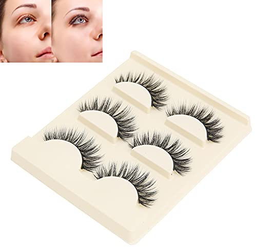Faux cils, maquillage bouclé épais en trois dimensions Faux cils Bonne durabilité Outil de maquillage pour faux cils Utilisation facile pour la maison pour homme