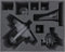Feldherr FSMFDB105BO Schaumstoffeinlage kompatibel mit T'au Empire: AX3 Razorshark Strike Fighter / AX39 Sun Shark Bomber + TX4 Piranha