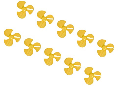 Drone Accessories, Fan Blade Replacement, 10Pcs 50mm 3 Blade Propeller ABS Turning Propellers Replacement DIY Propeller RC Plane Kit DIY Remote Control Drone Blade Accessories