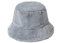 KGM Fischerhut mit Leopardenmuster, weiches Fleece, Kunstfell, für Festivals, Sommer, Winter, grau, One size
