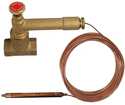 SPARES2GO Furnace Boiler Remote Fuel Stop Fire Valve (6 Metres, 66°C)