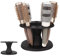 Porta Spazzola Per Capelli, Porta Pettine In Plastica Rotondo Porta Pettine Espositore Porta Pennelli Per Capelli Accessori Per Mensola(Nero)