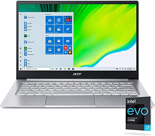 Acer Swift 3 Thin & Light Laptop, 14 FHD Display, Intel EVO Core i7-1165G7 Processor, 8GB RAM, 1TB NVMe SSD, Wi-Fi 6, Fingerprint Reader, Backlit Keyboard, Windows 10 Home
