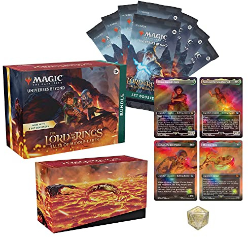 Magic: The Gathering The Lord of the Rings: Tales of Middle-Earth Bundle - 8 Set Boosters + Accessories (Englische Version)