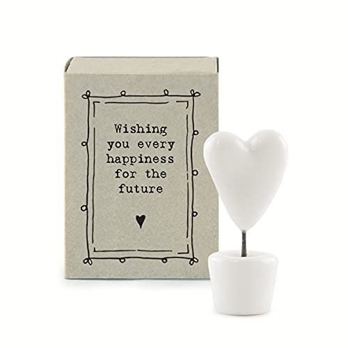Matchbox Heart Wishing You Every Happiness For The Future Small Porcelain Figurine