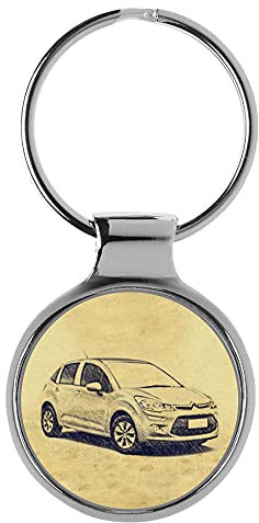 KIESENBERG 3D Porte-clés Cadeau pour Citroen C3 II Facelift Fan A-5529