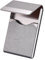 sundee Porte-cartes de visite en métal pour homme et femme – Porte-cartes professionnel en cuir synthétique avec blocage RFID et fermoir magnétique, Argent Sk, S, Minimaliste