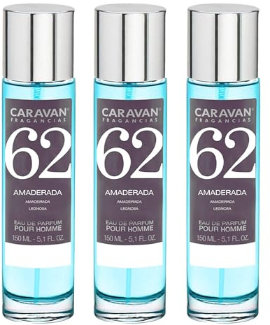 3 x Caravan Herrenduft, Nr. 62, 150 ml.