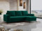 MKS MEBLE Ecksofa - L-Form Sofa mit Schlaffunktion - Wohnlandschaft L Form, Ecksofa mit Schlaffunktion und Bettkasten, Schlafsofa mit Bettkasten, Couch mit Schlaffunktion - Grün Axel